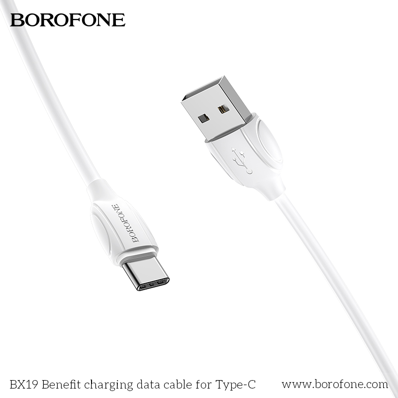 BOROFONE BX19 Benefit USB-A to USB-C cable NZ 2